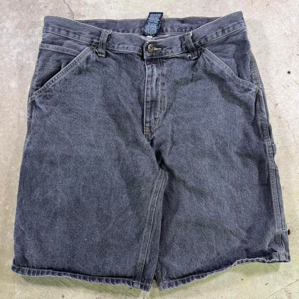 Vintage Y2K Faded Glory Denim Shorts Men's Size 36 Baggy Fit Jean Jorts Grunge